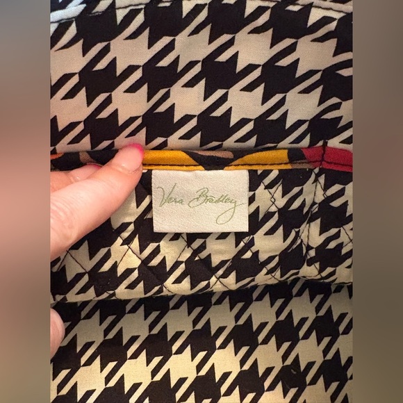 Vera Bradley Bittersweet Floral Houndstooth Mandy Shoulder Bag Purse + Wallet - Picture 5 of 16